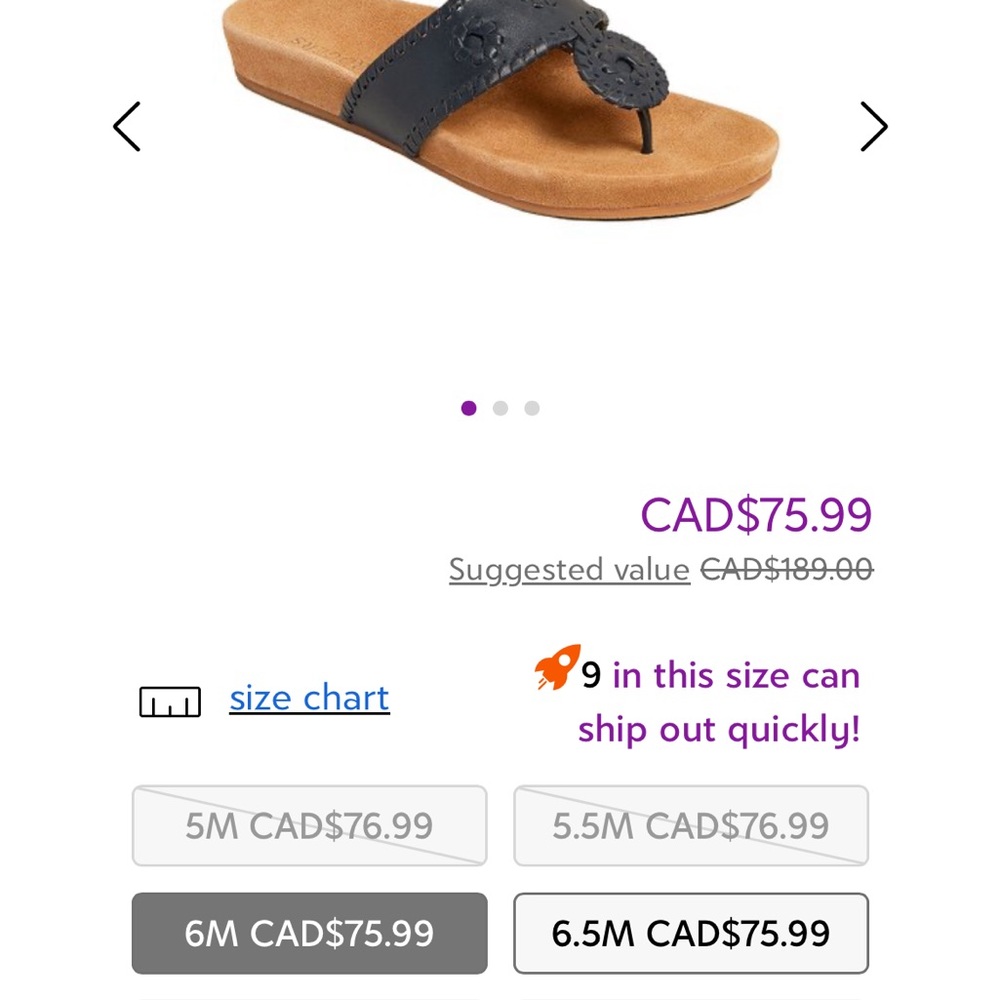 Brand new Jack Rogers size 5w